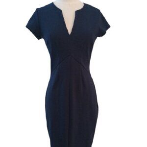 Eight Sixty Fitted Career Dress, Navy, Medium